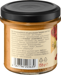 Brotaufstrich, Getrocknete Tomate & Feta, 135 g