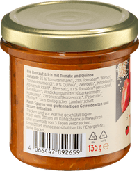 Brotaufstrich, Saatenaufstrich Tomate & Quinoa, 135 g