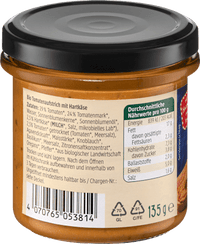 Brotaufstrich, Tomate-Käse, 135 g