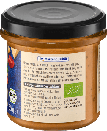 Brotaufstrich, Tomate-Käse, 135 g