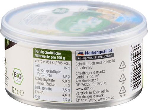 Brotaufstrich, Vegane Pastete Gartenkräuter, 125 g