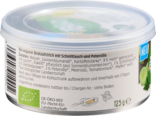 Brotaufstrich, Vegane Pastete Gartenkräuter, 125 g