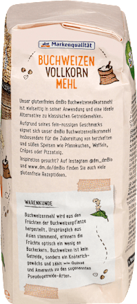 Buchweizenmehl Vollkorn, glutenfrei, 500 g