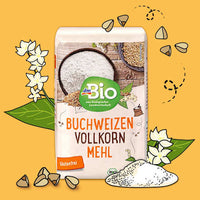 Buchweizenmehl Vollkorn, glutenfrei, 500 g