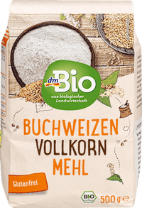 Buchweizenmehl Vollkorn, glutenfrei, 500 g