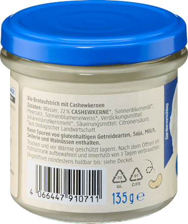 Cashewcreme Frischkäse Alternative, 135 g