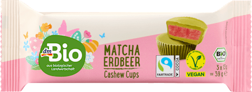 Cashewcups Matcha Erdbeere, 39 g