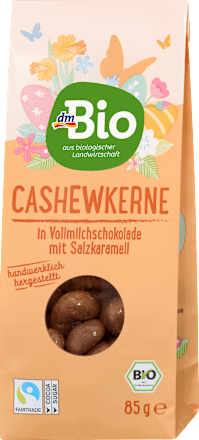 Cashewkerne, Vollmilch-Schokolade mit Salz-Karamell, 85 g