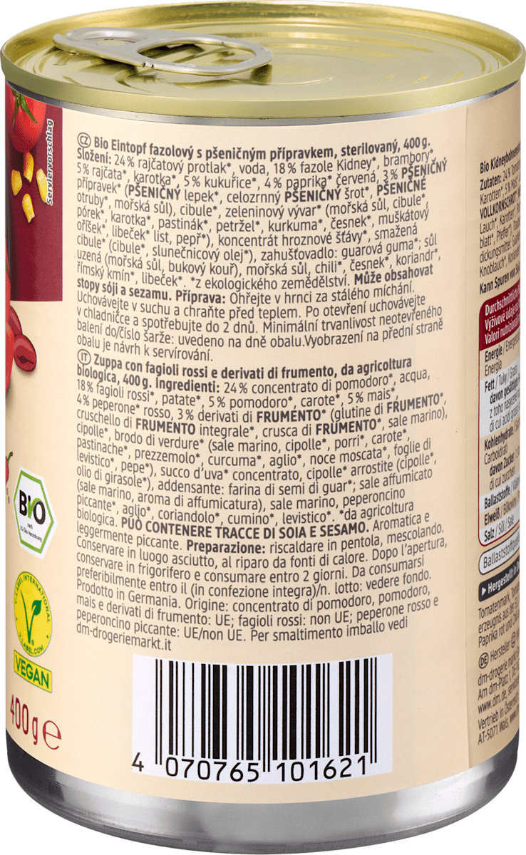 dmBio Chili sin Carne, 400 g