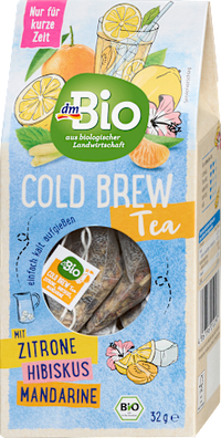 Cold Brew Tea met citroen, hibiscus en mandarijn, 32 g