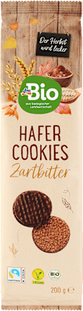 dmBio Cookies, Hafer Zartbitter, 200 g