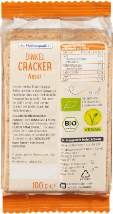 Cracker, Dinkel natur, 100 g