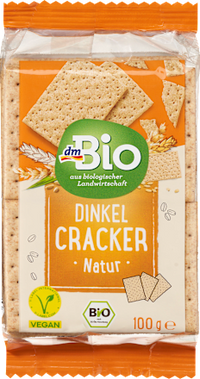 Cracker, Dinkel natur, 100 g