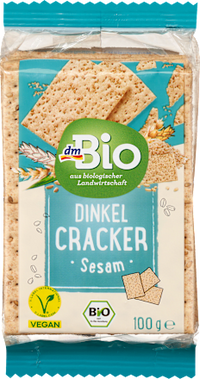 Cracker, Dinkel Sesam, 100 g