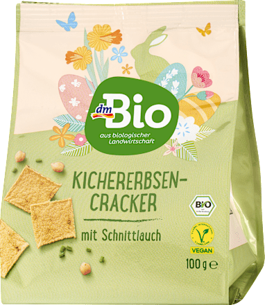 Cracker, Kichererbse mit Schnittlauch, 100 g