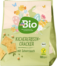 Cracker, Kichererbse mit Schnittlauch, 100 g