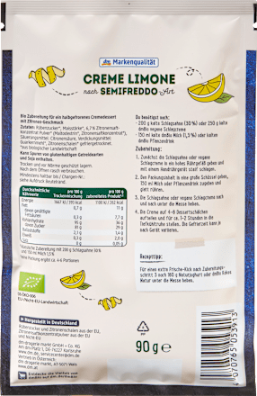 Creme Limone, Semifreddo Art, 90 g