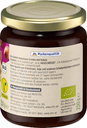 Dattel-Haselnuss Creme, 250 g