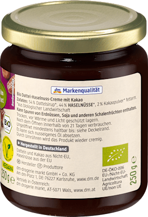 Dadel-Hazelnootcrème, 250 g