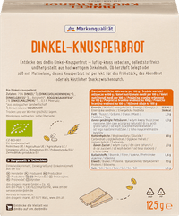 Dinkel Knusperbrot, 125 g