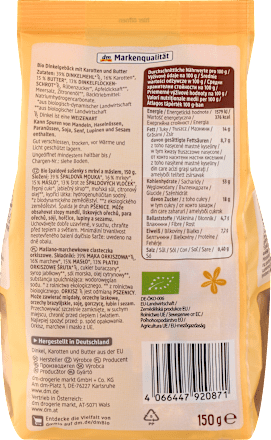 Dinkel Rübli-Kekse, 150 g