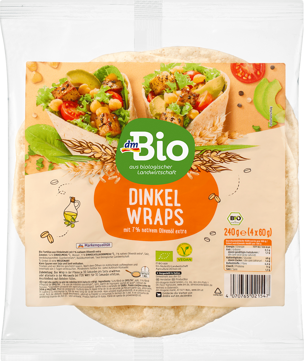 Dinkel Wraps, 240 g