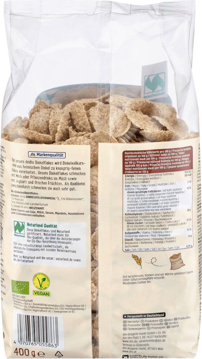 Dinkelflakes, 400 g