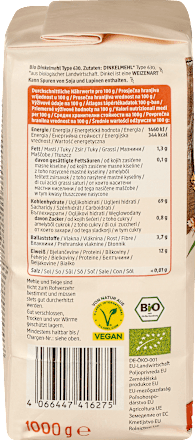 Speltmeel, type 630, 1.000 g