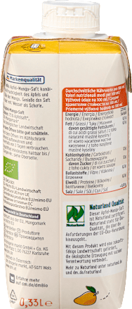 Direktsaft, Apfel-Mango, 0,33 l