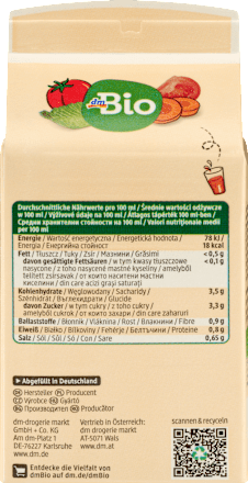 Direktsaft, Gemüse, 0,5 l