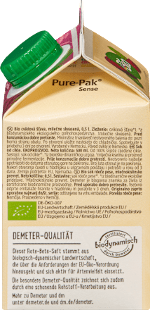 Direktsaft, Rote Bete, 0,5 l