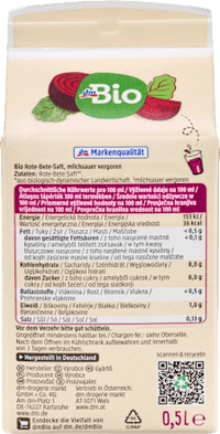 Direktsaft, Rote Bete, 0,5 l