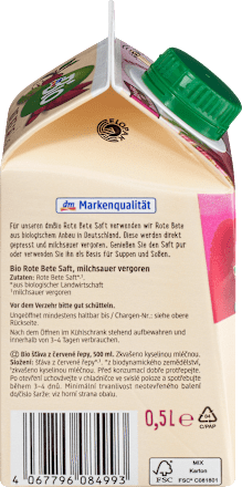 Direktsaft, Rote Bete, 0,5 l