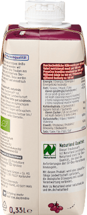 Direktsaft, Traube naturtrüb, 330 ml