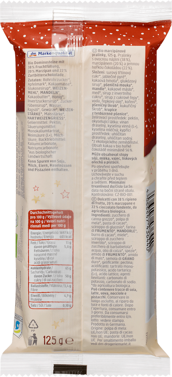 dmBio Dominosteine, 125 g
