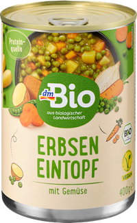 Eintopf, Erbsen mit Gemüse, 400 g
