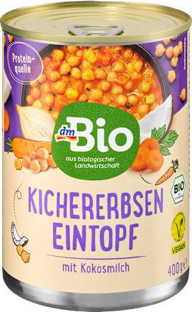 Eintopf, Kichererbsen mit Kokosmilch, 400 g