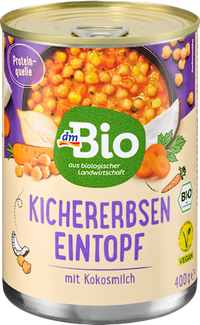 Eintopf, Kichererbsen mit Kokosmilch, 400 g