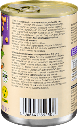 Eintopf, Kichererbsen mit Kokosmilch, 400 g