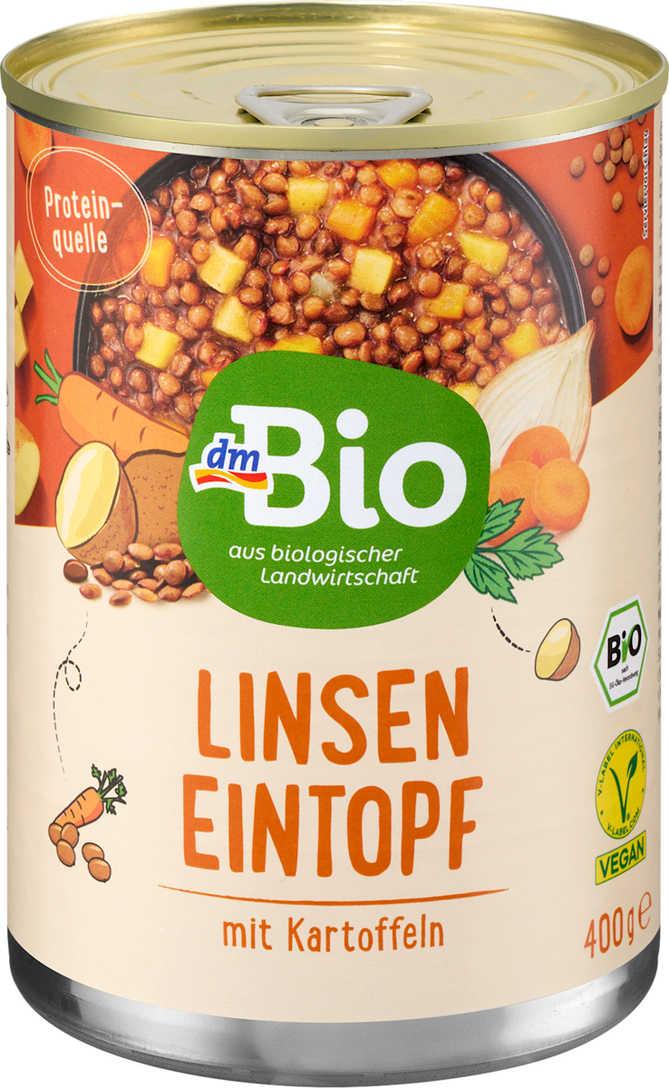 dmBio Eintopf, Linsen mit Kartoffeln, 400 g