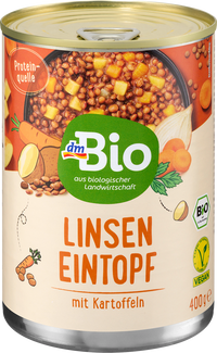 dmBio Eintopf, Linsen mit Kartoffeln, 400 g