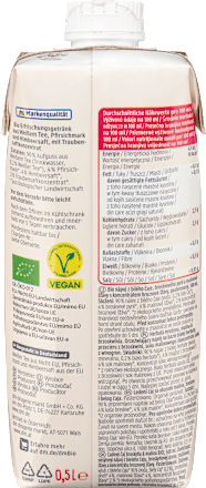 Eistee, weißer Tee mit Pfirsich & Himbeere, 500 ml