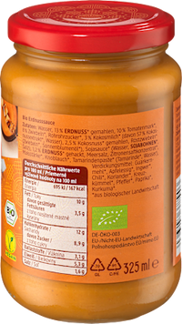 Erdnusssoße Saté, würzig-nussig, 325 ml