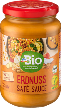 Erdnusssoße Saté, würzig-nussig, 325 ml