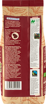 Espresso de Peru, ganze Bohne, 250 g