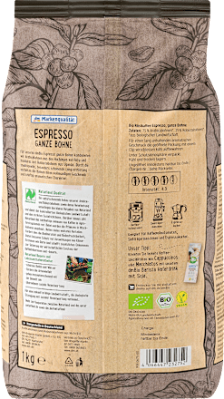 Espresso ganze Bohnen, 1 kg