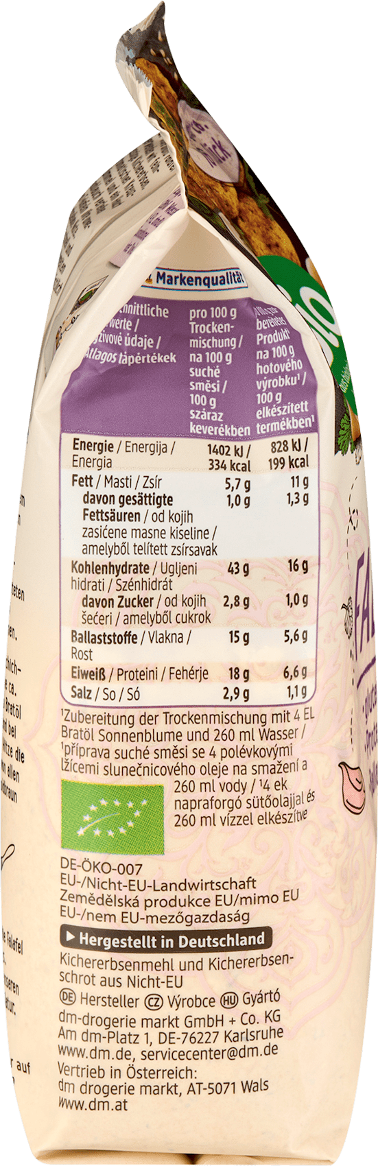 Falafels dmBio, sans gluten, 175 g