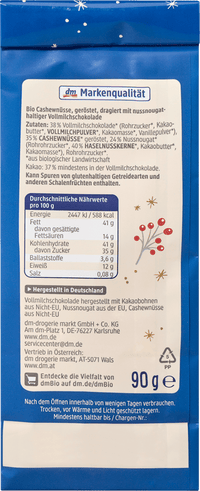 dmBio Feine Nougat Cashews, 90 g