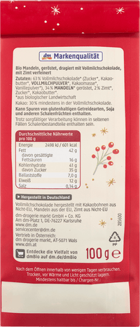 dmBio Feine Zimt Mandeln, 100 g