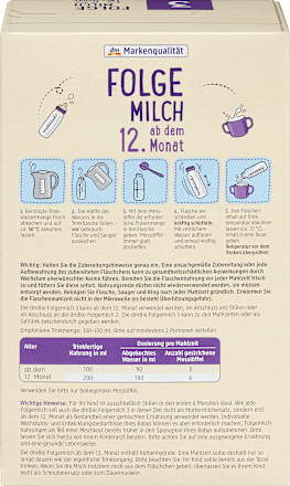 Folgemilch 3 ab dem 12.Monat, 500 g